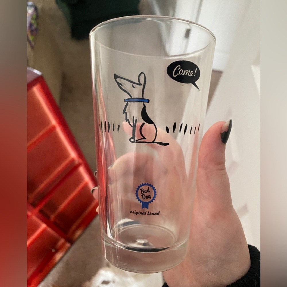Set of Four: “Bad Dog” Pint Glasses ..NEVER USED